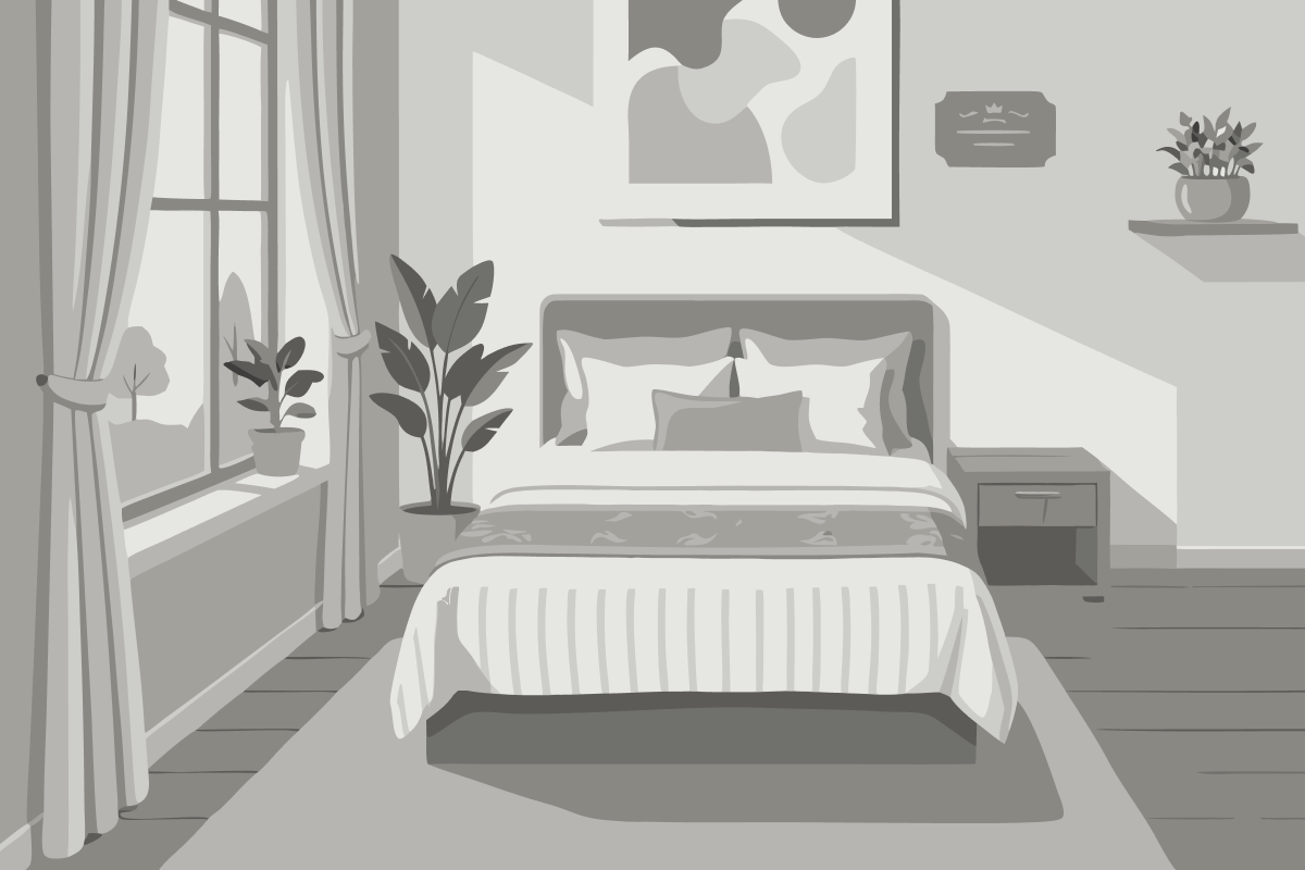 Suite mit Queensize-Doppelbett und Meerblick